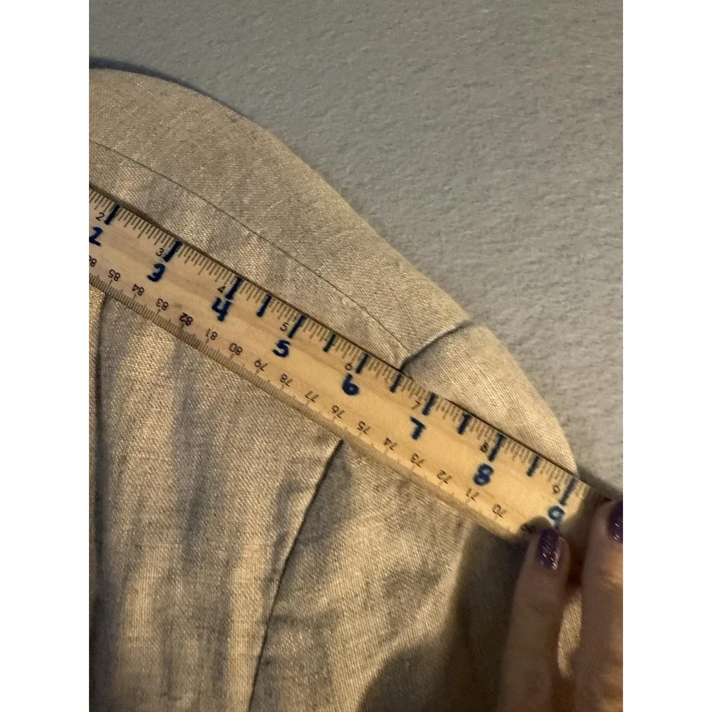 Gap Blazer Sport Coat Mens M Beige 100% Linen Summer Casual Jacket Lightweight